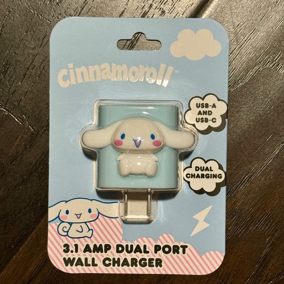 🐶 New! Cinnamaroll USB-A & USB-C Wall Charger - Picture 3 of 6